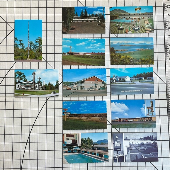 Lot of 12 Vintage Canada Motel & Travel Postcards – 1950s–1970s Chrome Era – BC - Picture 1 of 15
